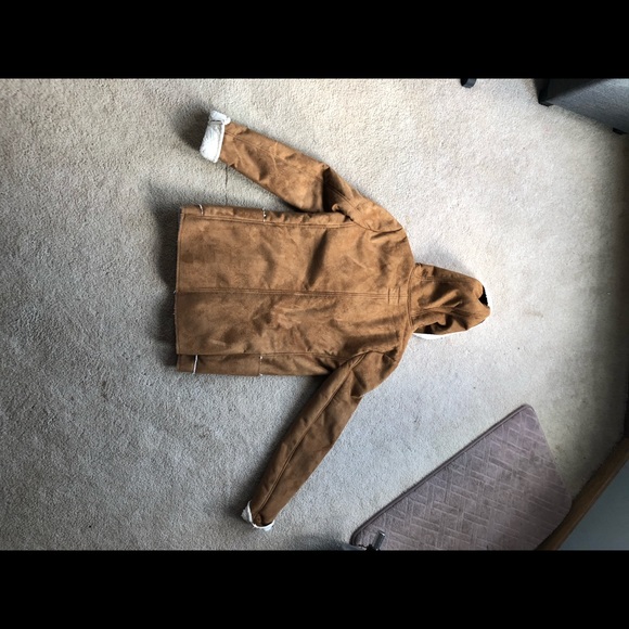 JUNIORS Sherpa-lined coat with hood - Picture 5 of 6